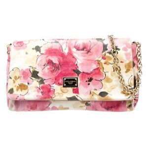 Dolce & Gabbana Floral Leather Clutch